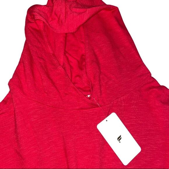 Fabletics Go-To Relaxed Fit Salsa Red Hoodie size 3X NEW - Picture 6 of 8